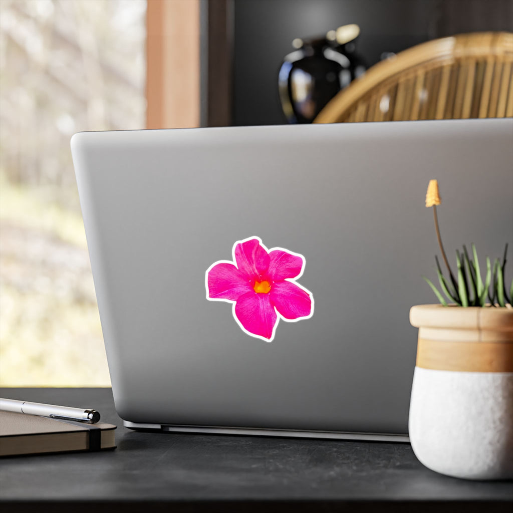 Pink Watercolor Flower Vinyl Decal