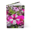 Pink Petunia Hardcover Journal — Floral Notebook for Garden Lovers