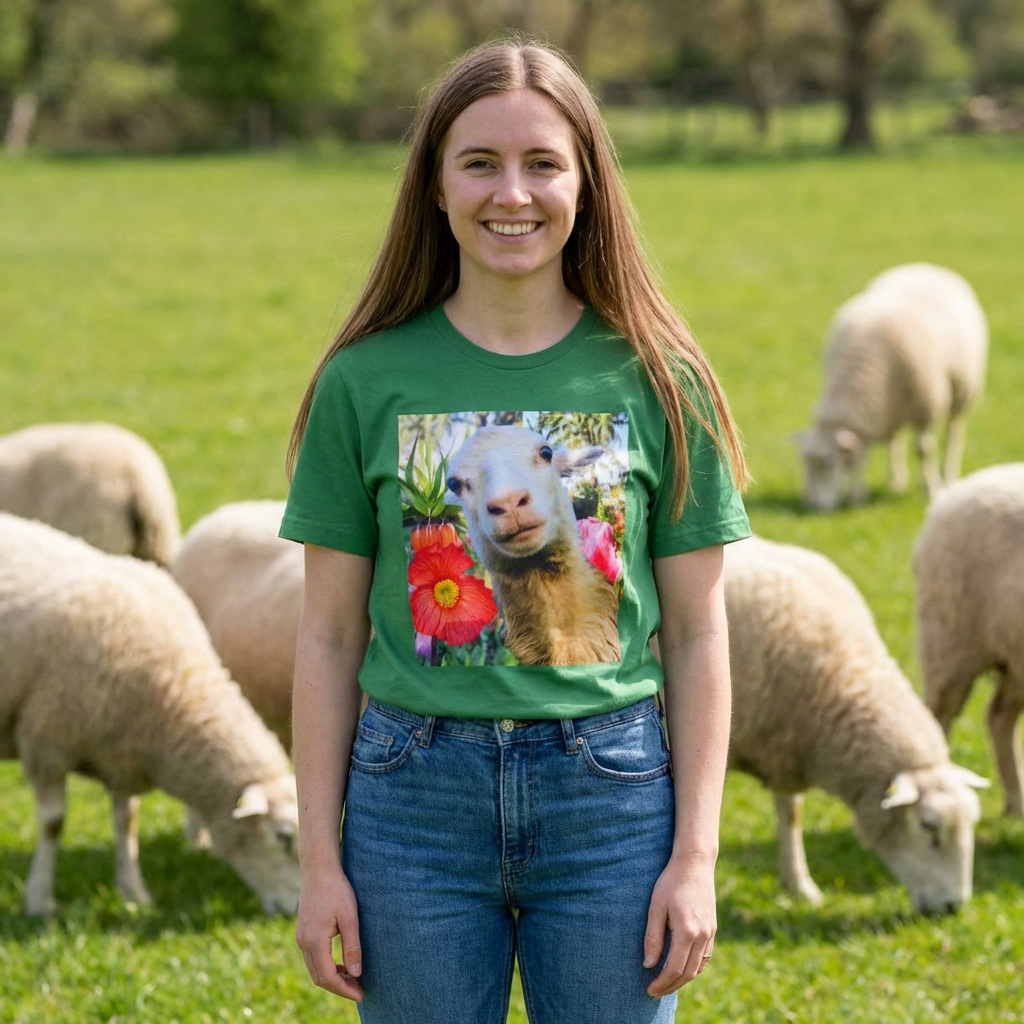Sheep T-Shirt — Cute Farm Animal Tee