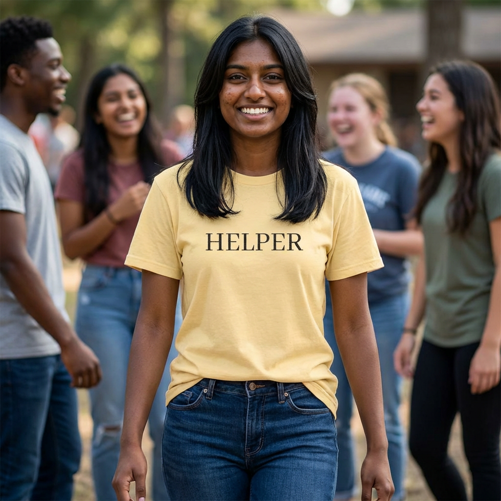 Church Camp Helper T-Shirt — Identifying Volunteer Staff Tee