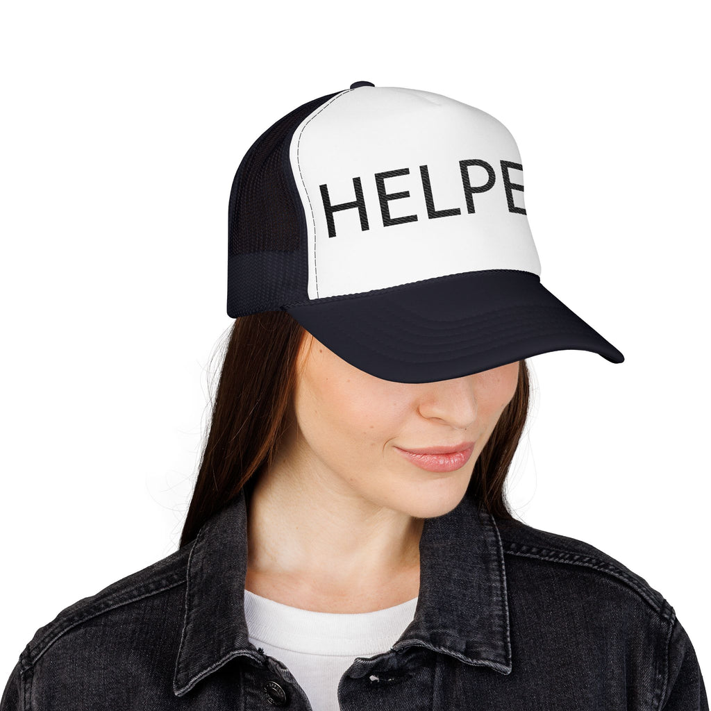 Helper Trucker Hat -Staff Identification Cap-Church Camp