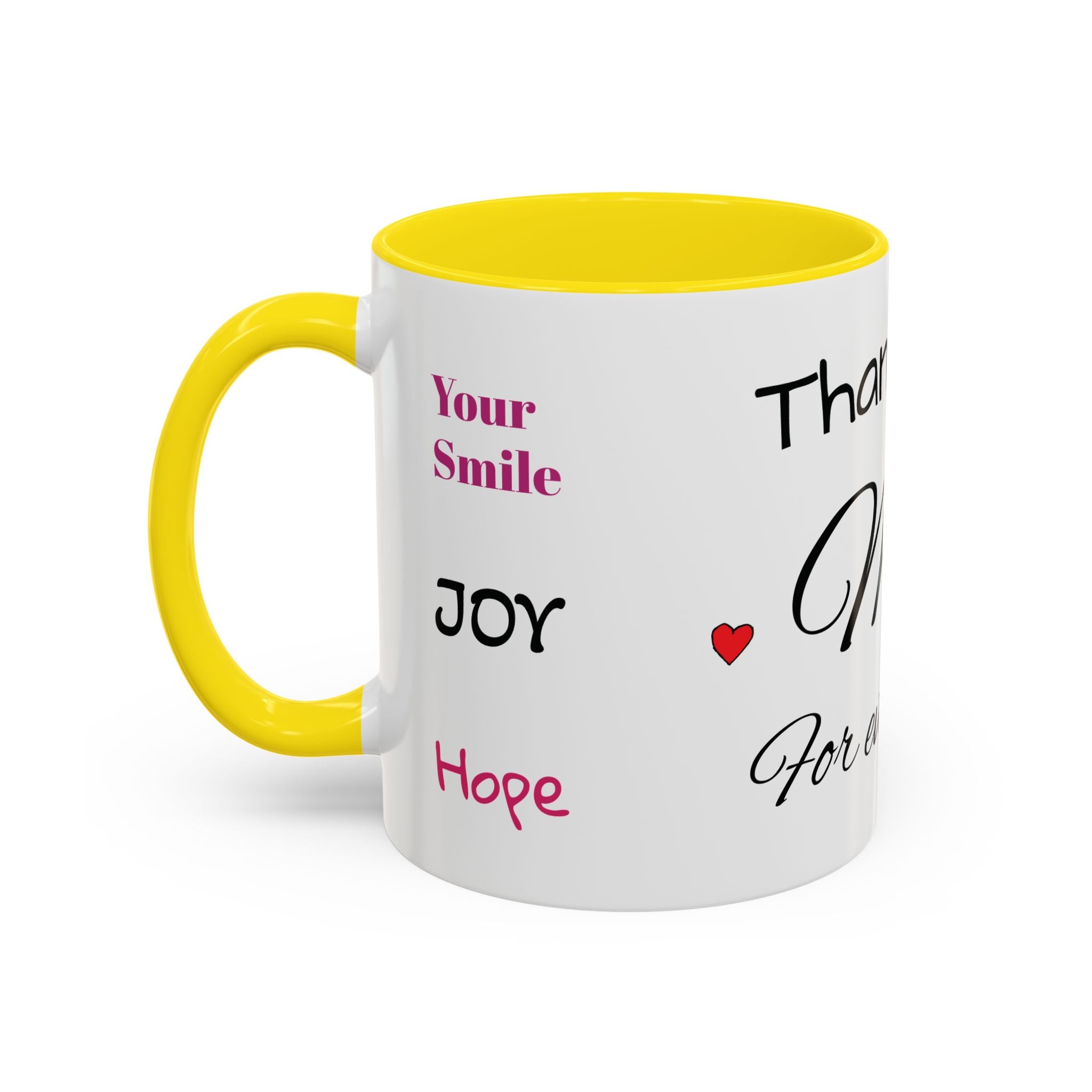 Thank You for Being My Mom - Accent Coffee Mug (11/15oz)
