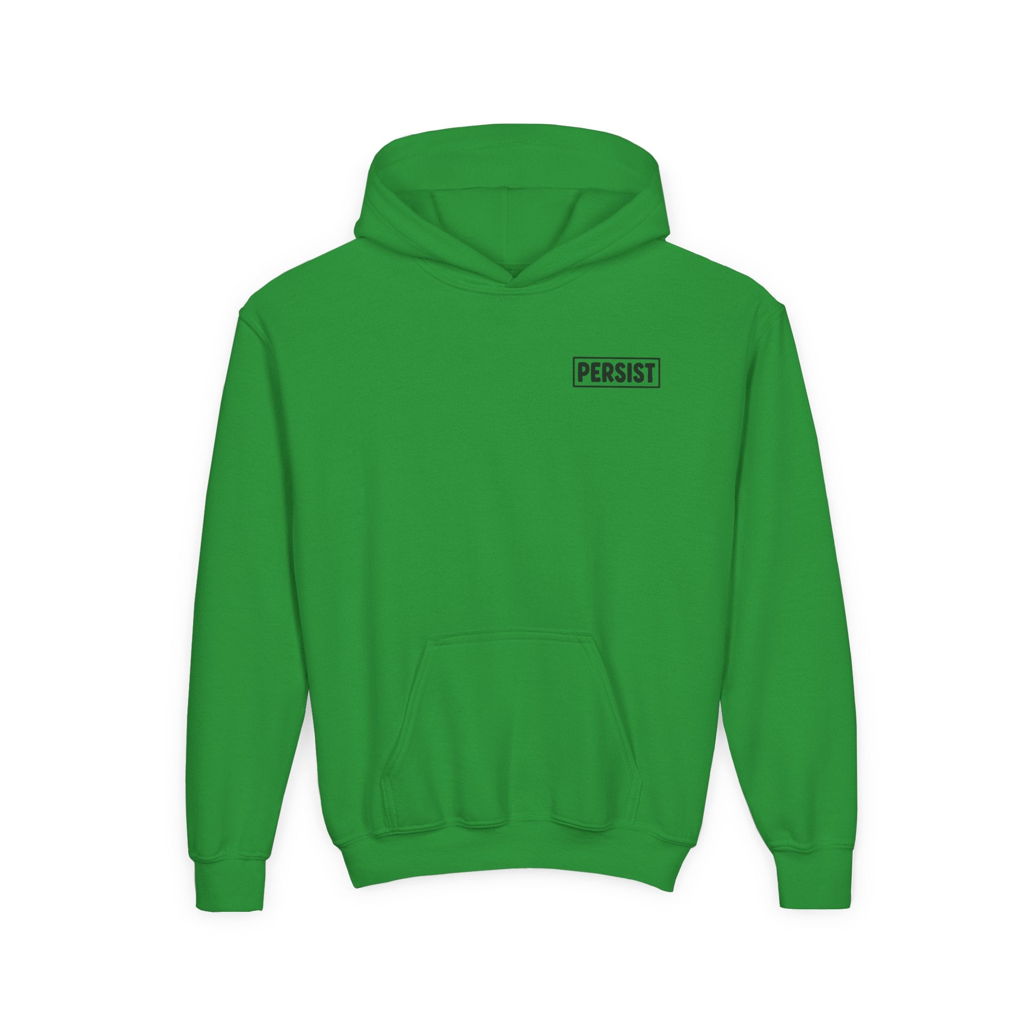 Youth Hoodie — 'PERSIST' Inspirational Kids Pullover