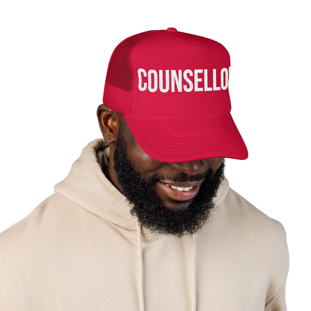 Counselor Foam Trucker Hat — Christian Camp & Conference Counselor Cap