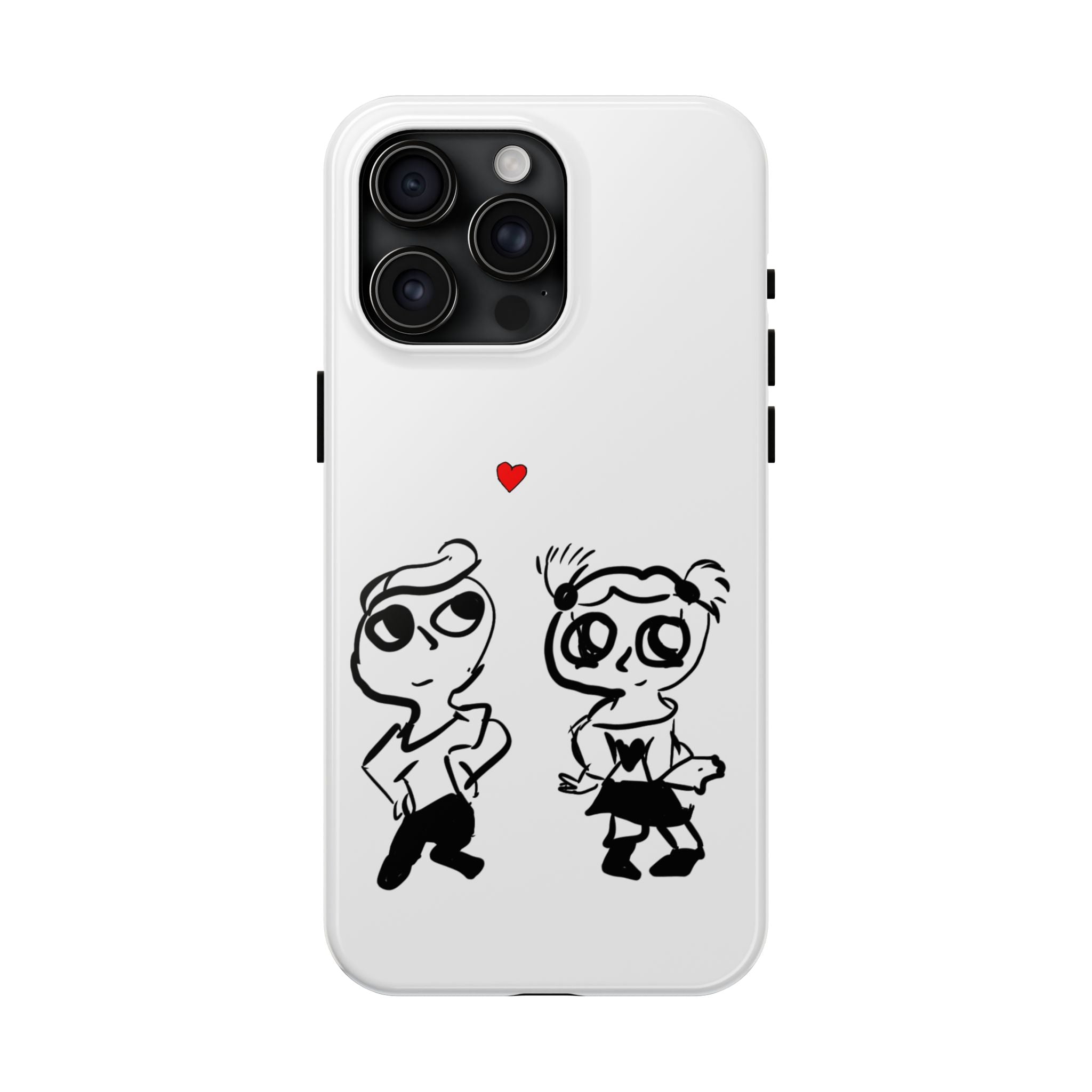 Cute Romantic Hand-Drawn Phone Case — 'Tough Phone Cases'