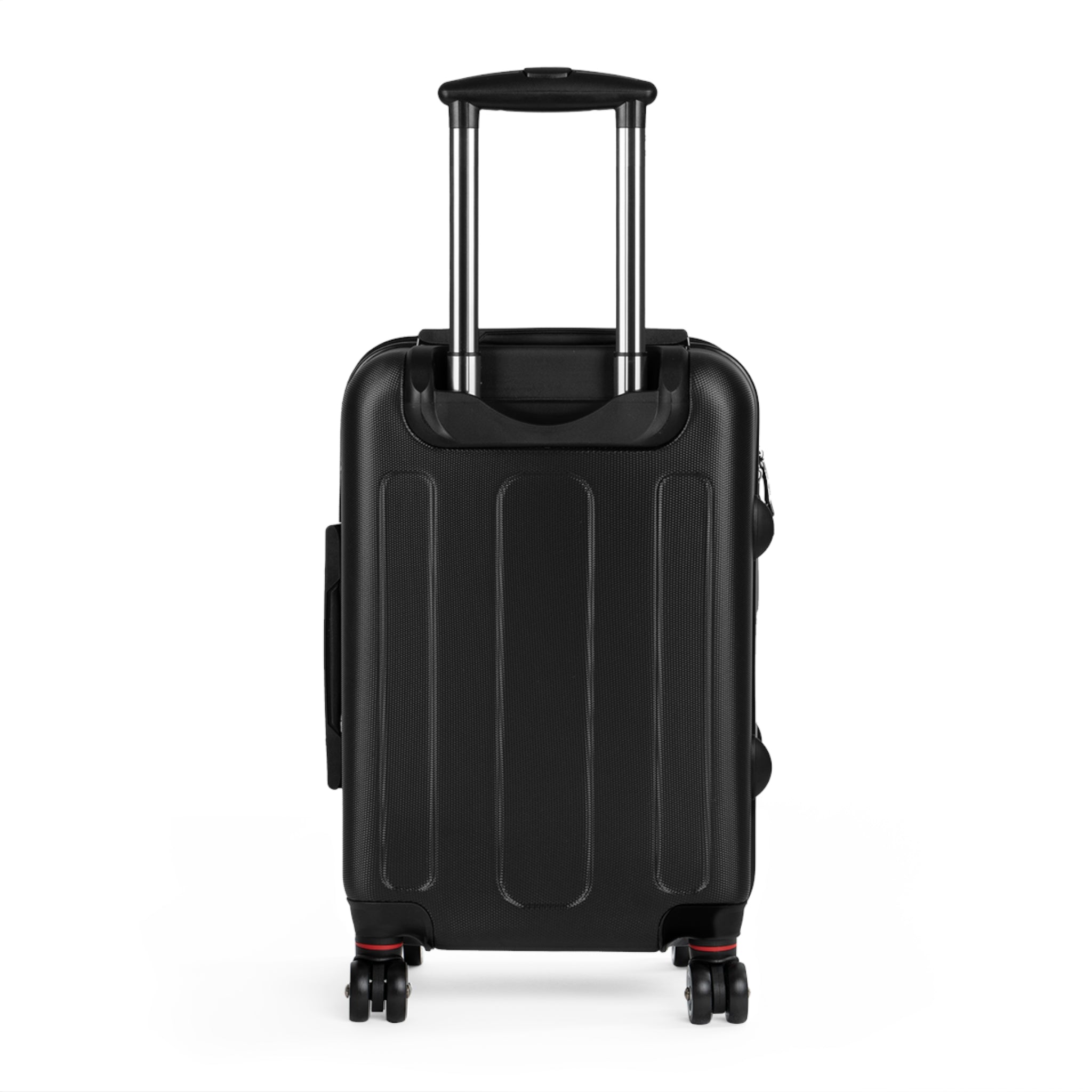 Pink Hollyhock Floral Suitcase – Soft Pastel Flower Carry-On Luggage