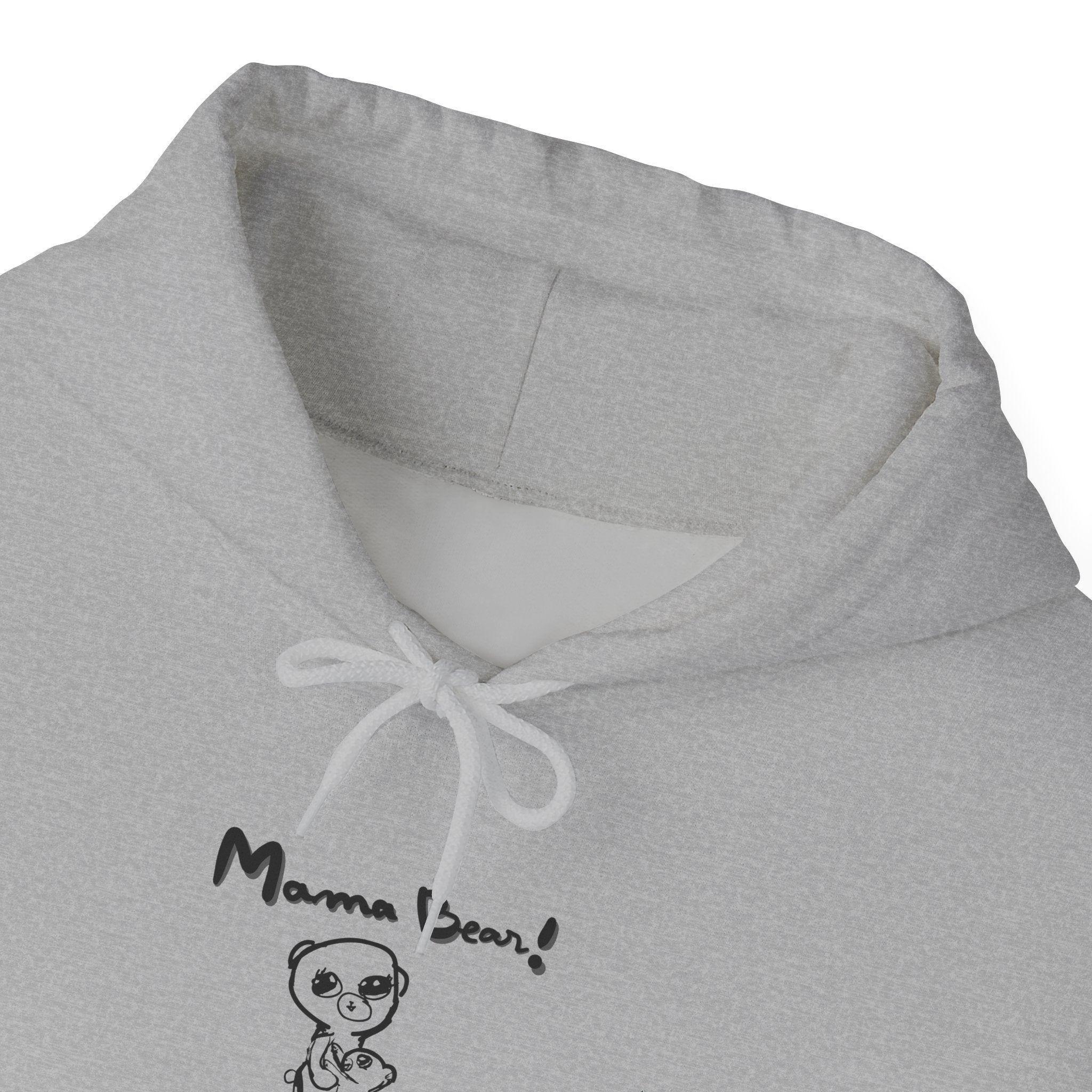 Mom & Child Hand-Drawn Hoodie — Handmade Love Illustration