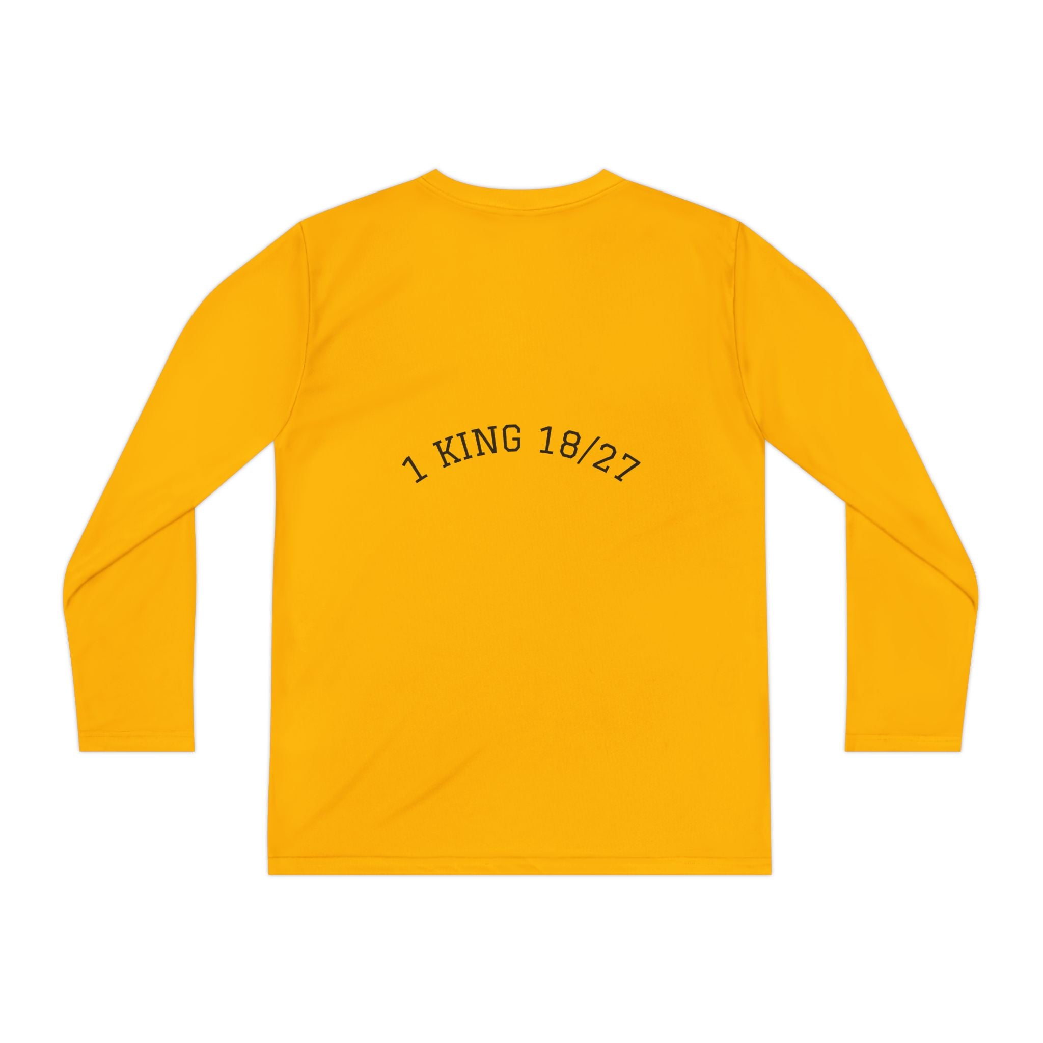 Youth Long Sleeve Tee — "Nothing to Fear" (1 Kings 18:27) — Kid-Designed Christian Tee