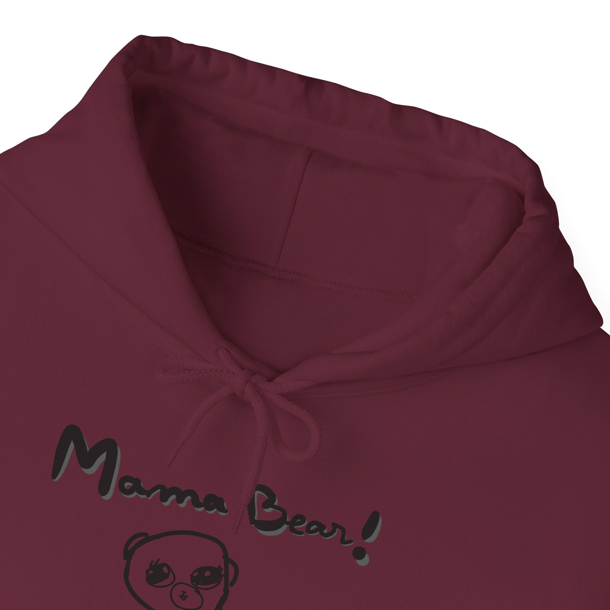Hand-Drawn Kid Artwork Mom & Child Hoodie — Handmade Love Illustration
