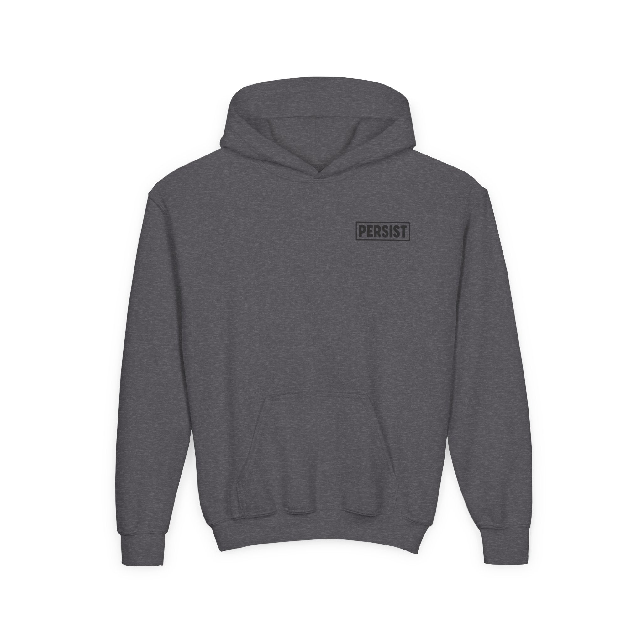 Youth Hoodie — 'PERSIST' Inspirational Kids Pullover