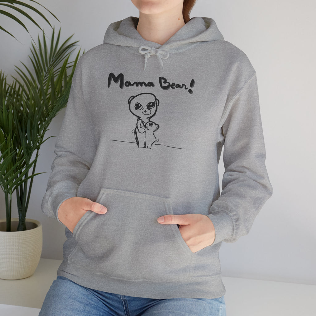 Hand-Drawn Kid Artwork Mom & Child Hoodie — Handmade Love Illustration