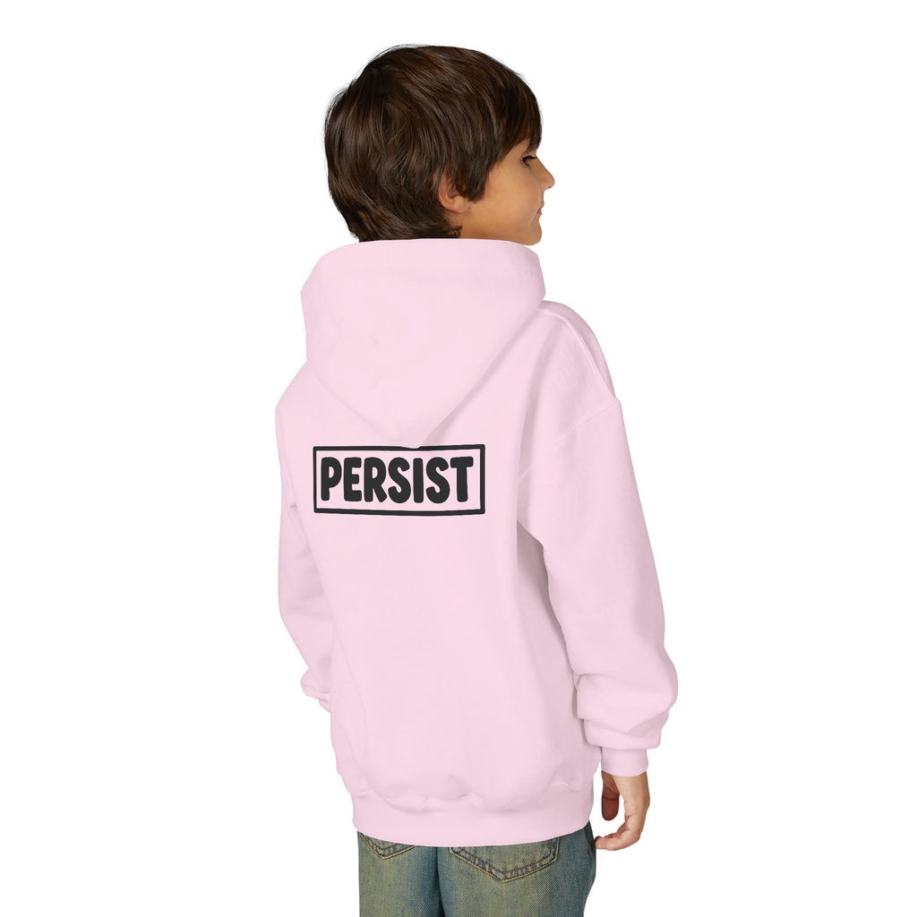 Youth Hoodie — 'PERSIST' Inspirational Kids Pullover