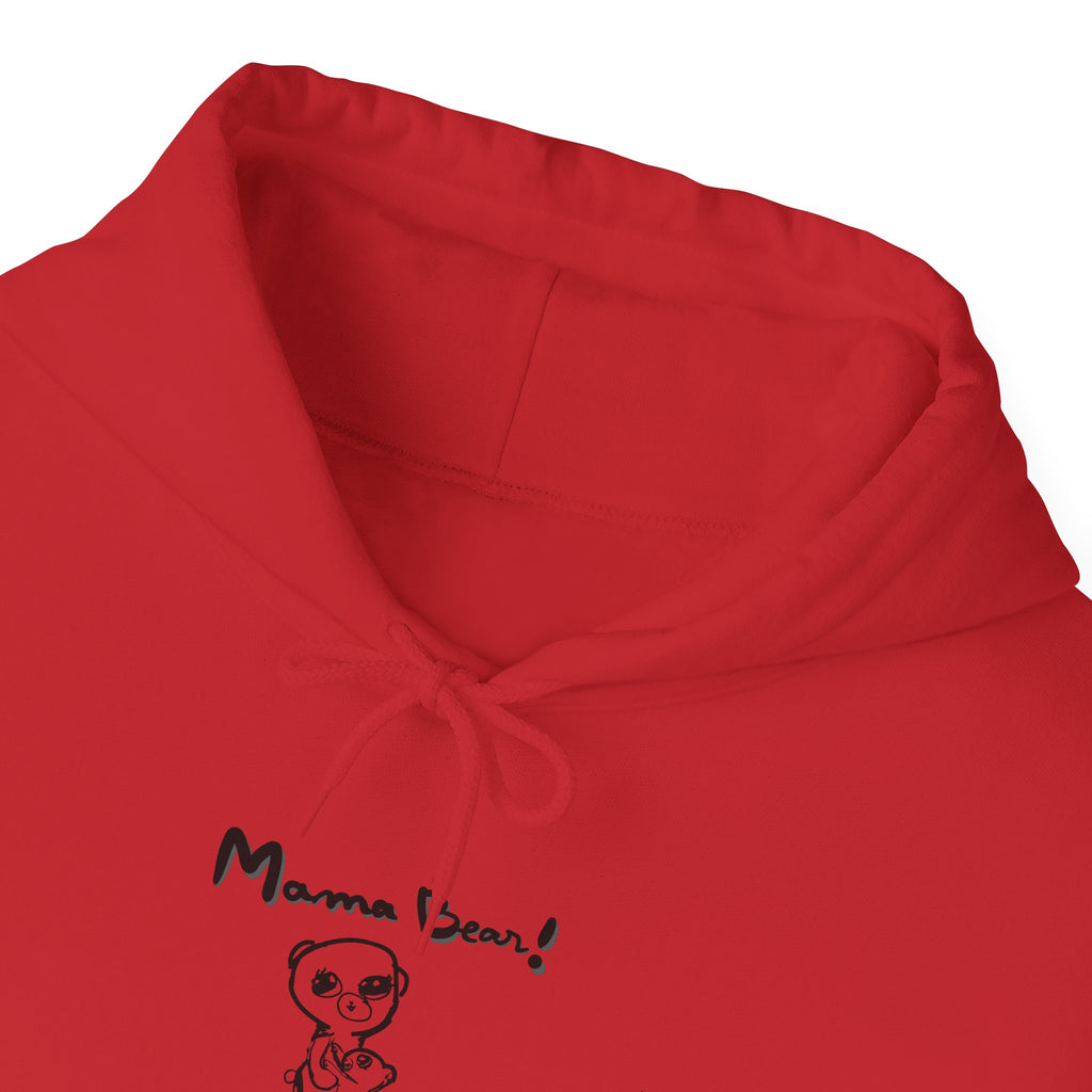 Mom & Child Hand-Drawn Hoodie — Handmade Love Illustration