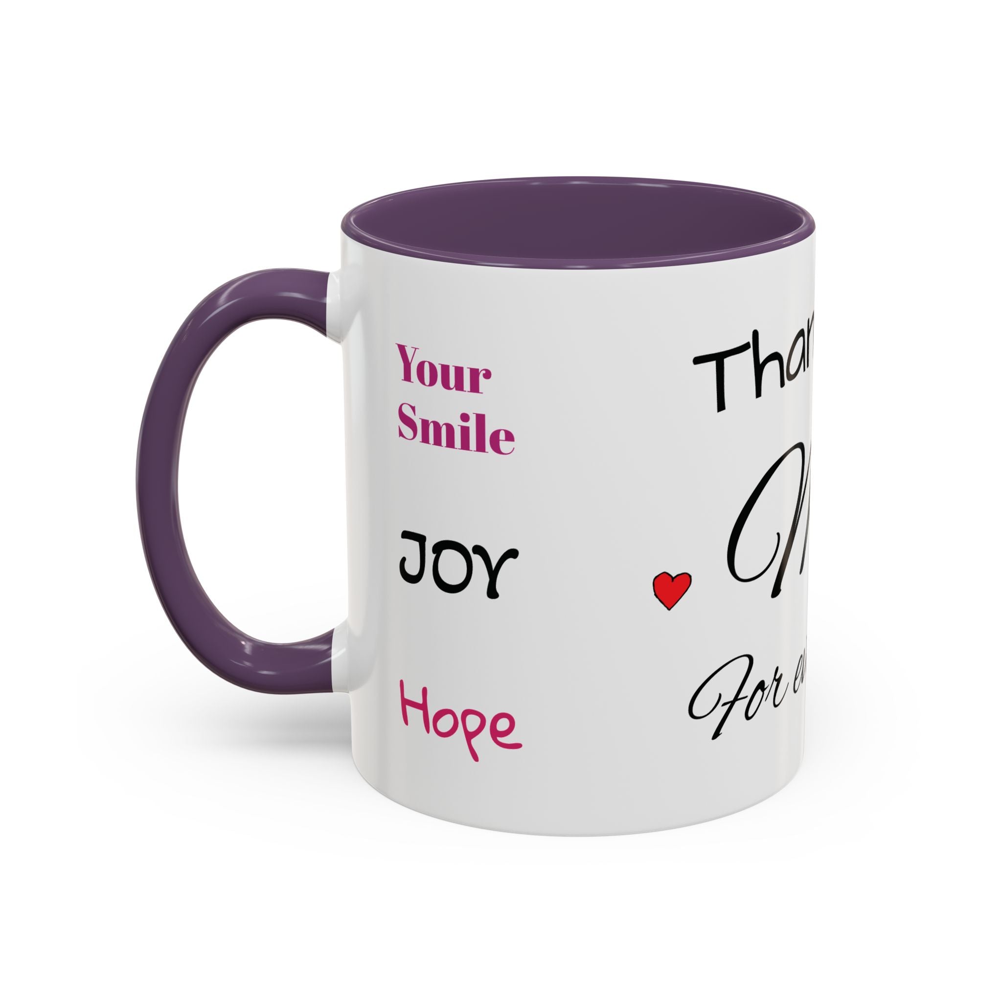Thank You for Being My Mom - Accent Coffee Mug (11/15oz)