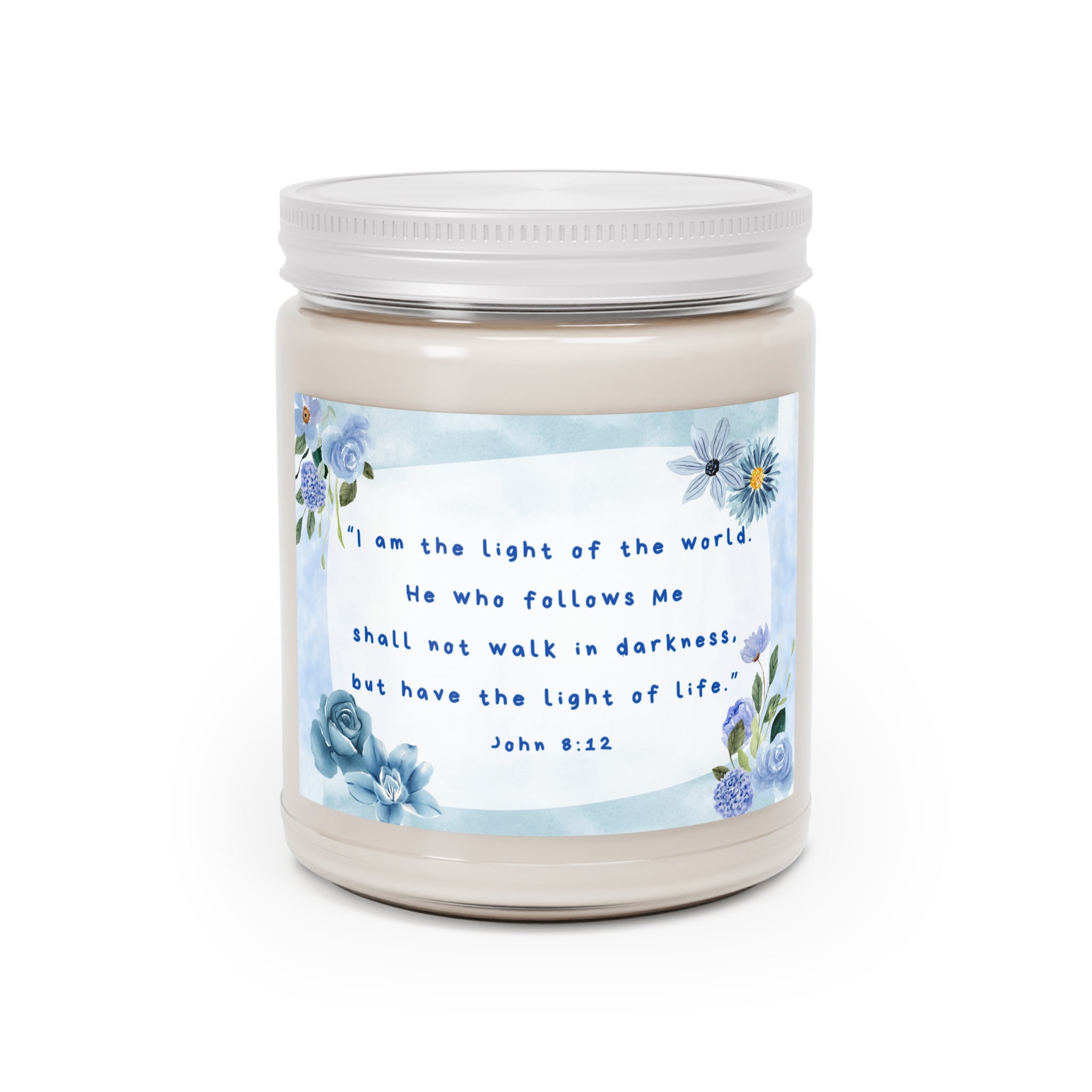 I Am the Light of the World — 9oz Bible Verse Soy Candle (Easter Gift)