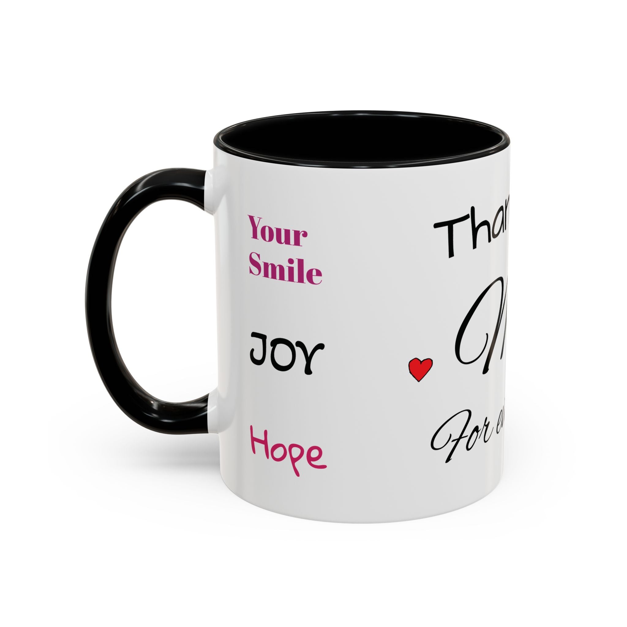 Thank You for Being My Mom - Accent Coffee Mug (11/15oz)