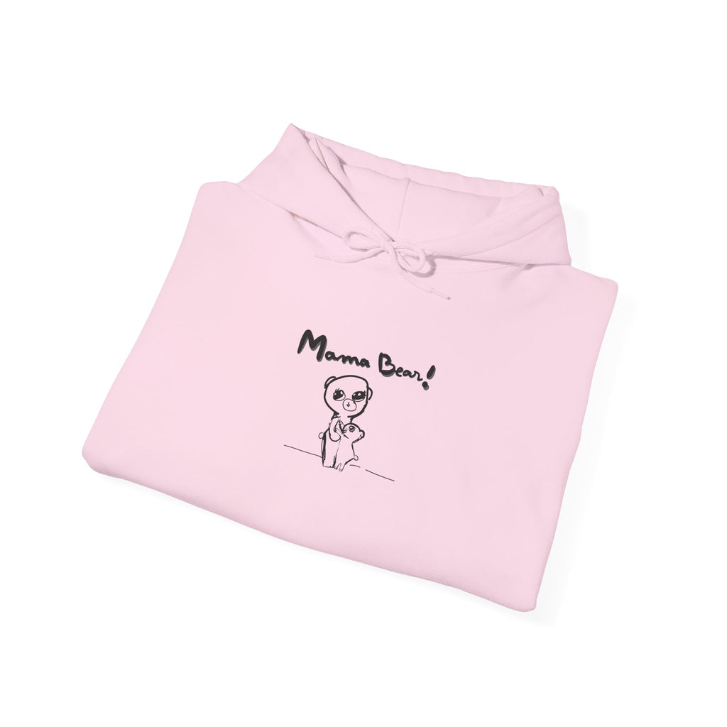 Mom & Child Hand-Drawn Hoodie — Handmade Love Illustration