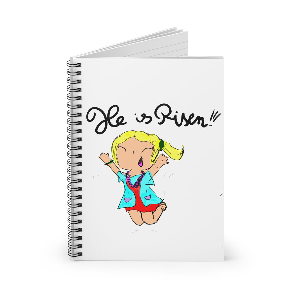Spiral Notebook — "Jesus Is Risen" Kids' Illustrated Ruled Journal