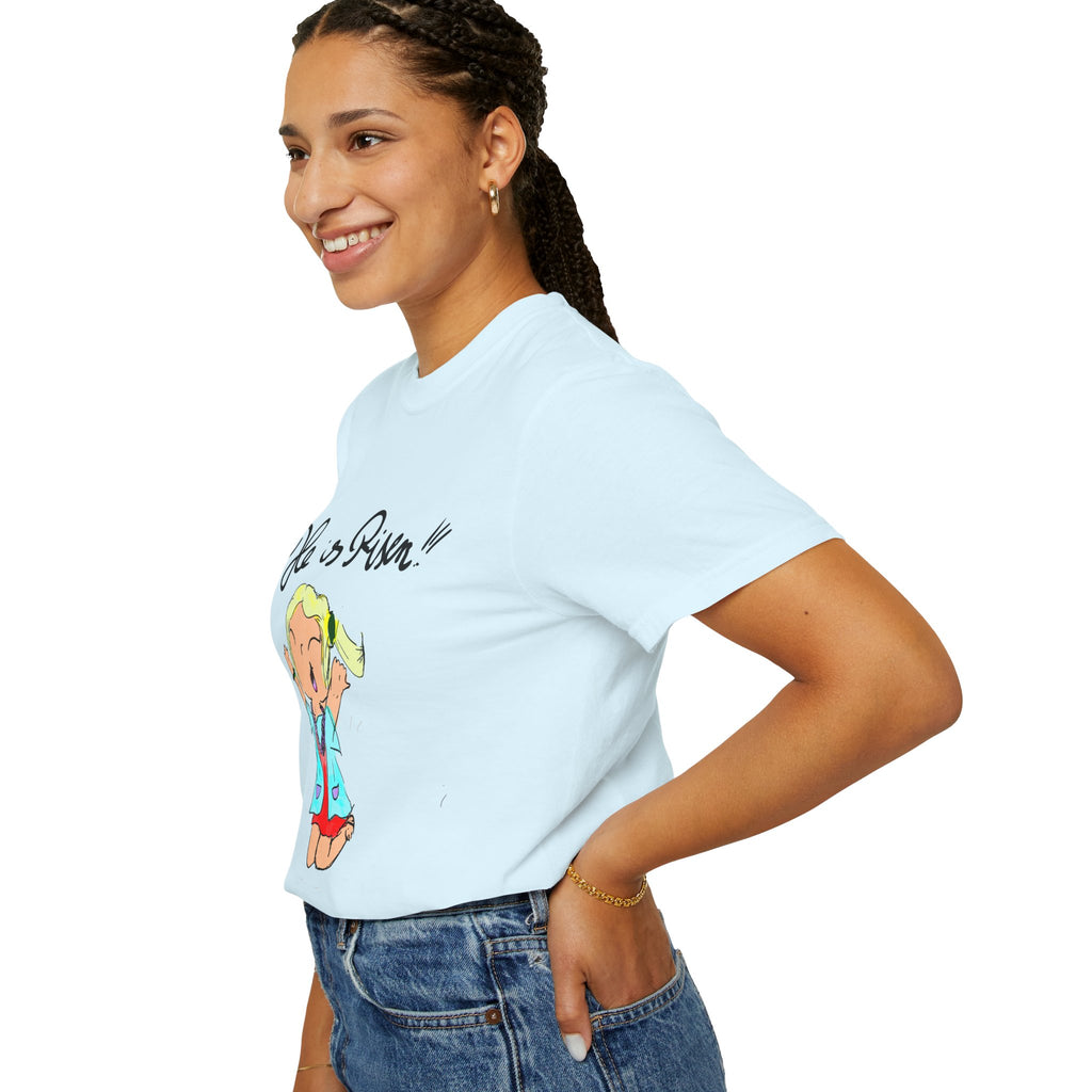 He Is Risen! Kids’ Hand-Drawn T-Shirt — Child Art Tee