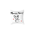 Mama Bear Square Pillow – Cute Mom & Baby Bear Canvas Throw Pillow, Mother’s Day Gift