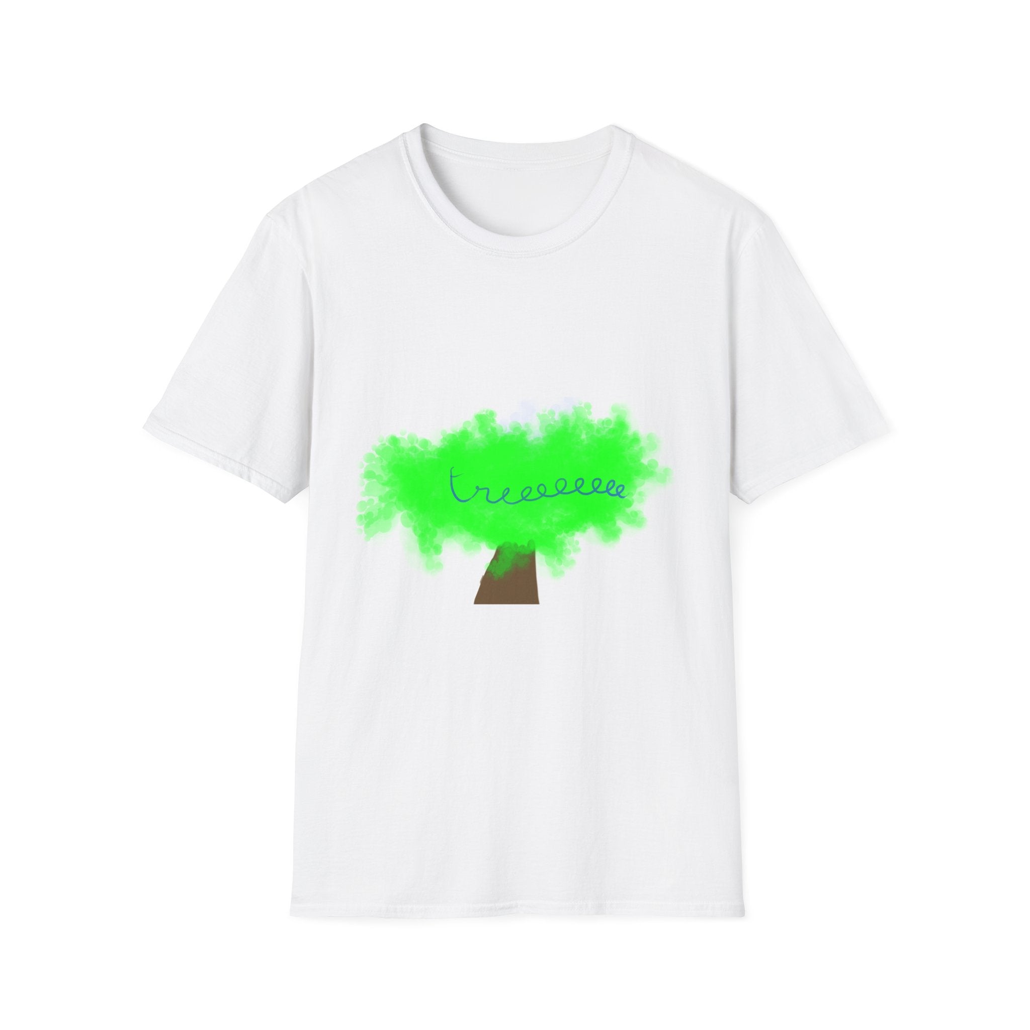 Childlike Hand-Drawn Tree T-Shirt — Kids' Art Illustration Tee
