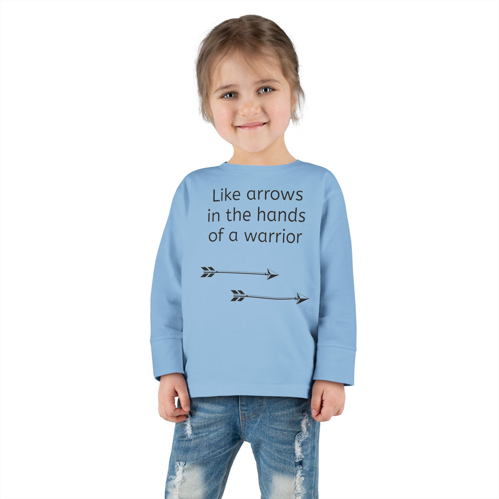 Children Are a Blessing Toddler Long Sleeve Tee — Christian Arrow Bible Verse