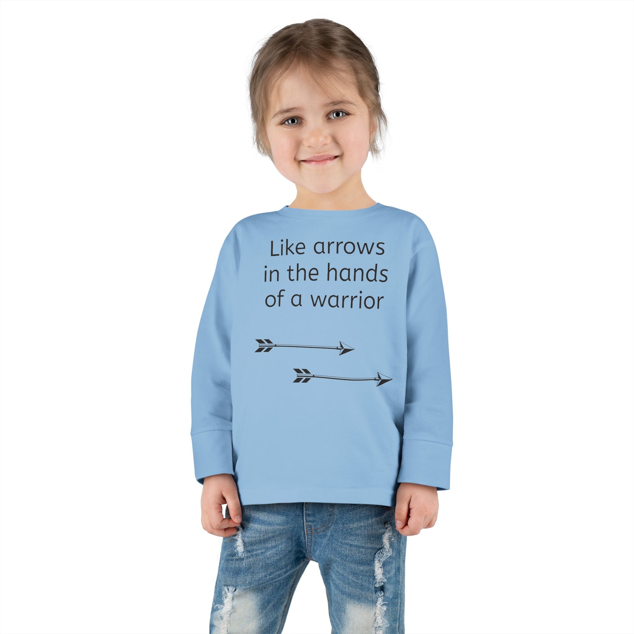 Children Are a Blessing Toddler Long Sleeve Tee — Christian Arrow Bible Verse