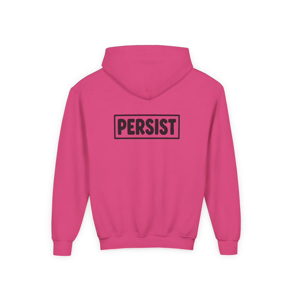Youth Hoodie — 'PERSIST' Inspirational Kids Pullover