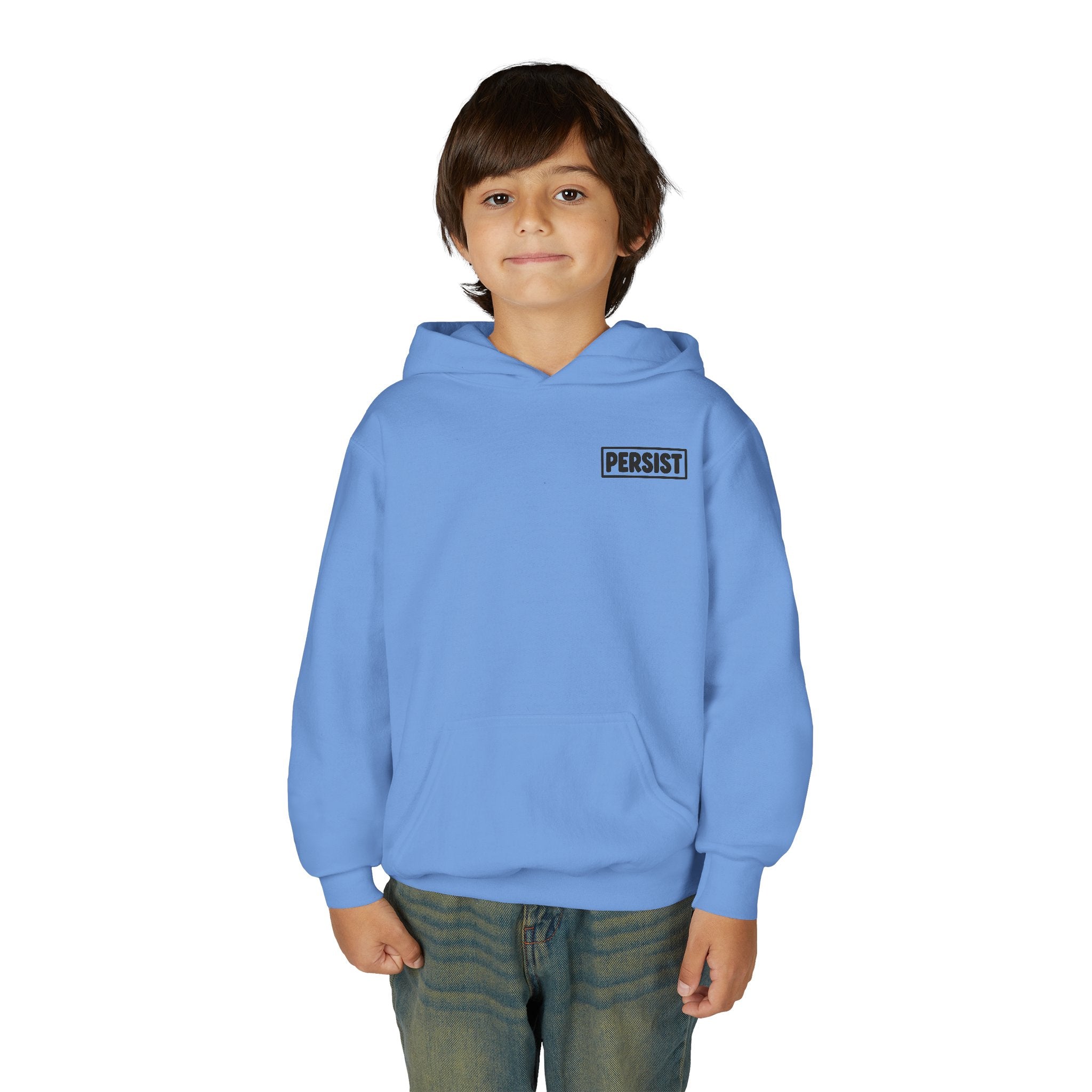 Youth Hoodie — 'PERSIST' Inspirational Kids Pullover