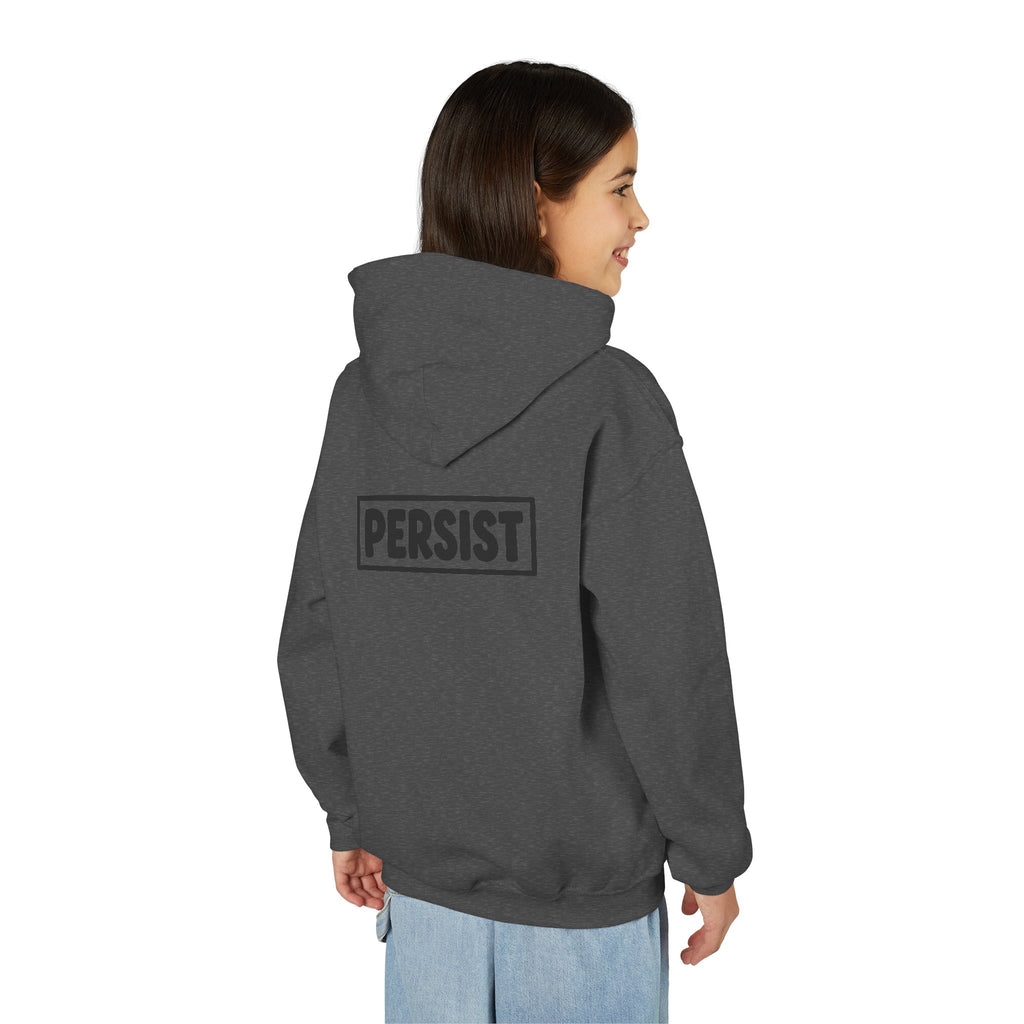 Youth Hoodie — 'PERSIST' Inspirational Kids Pullover