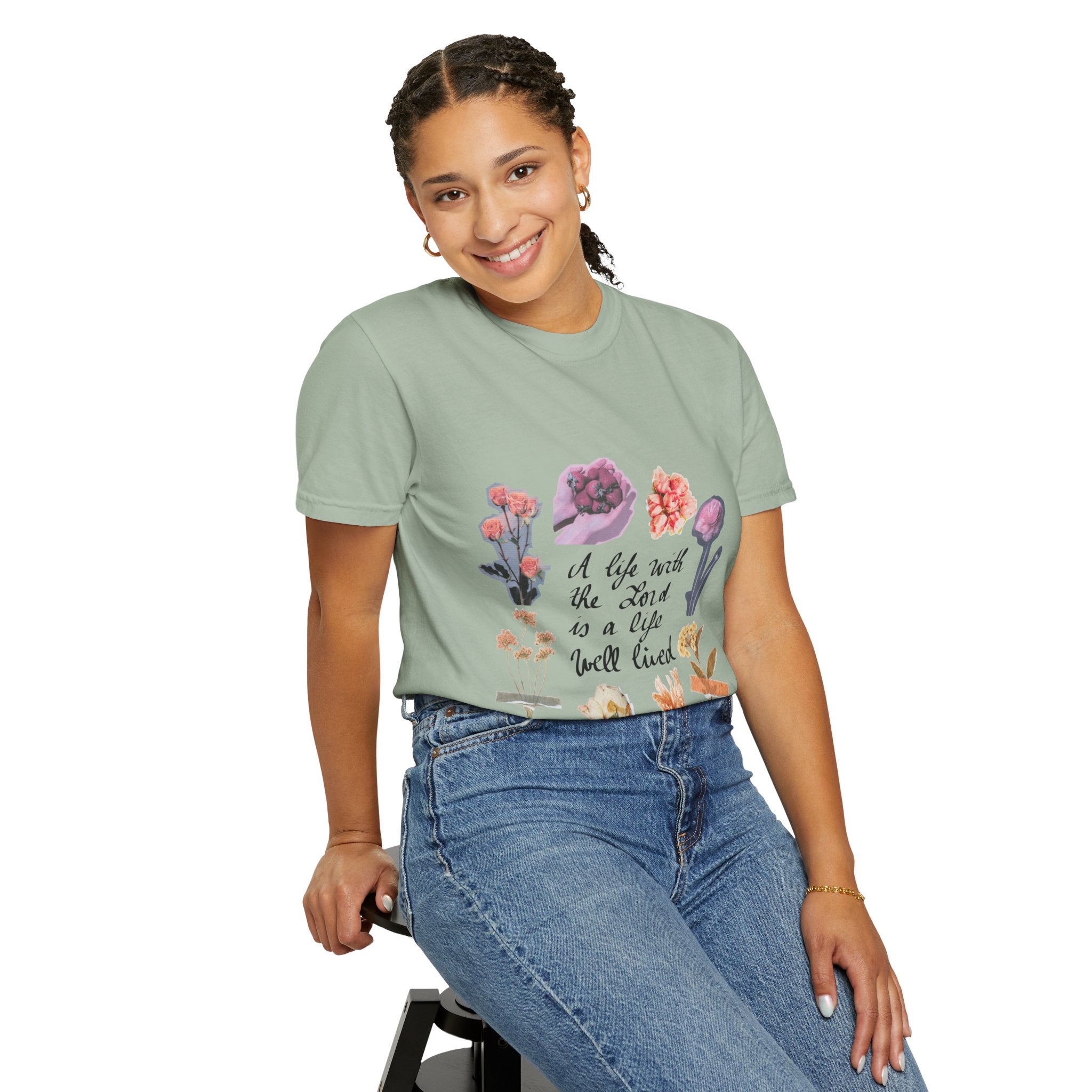 Christian Floral T-Shirt — Faith-Inspired Floral Tee