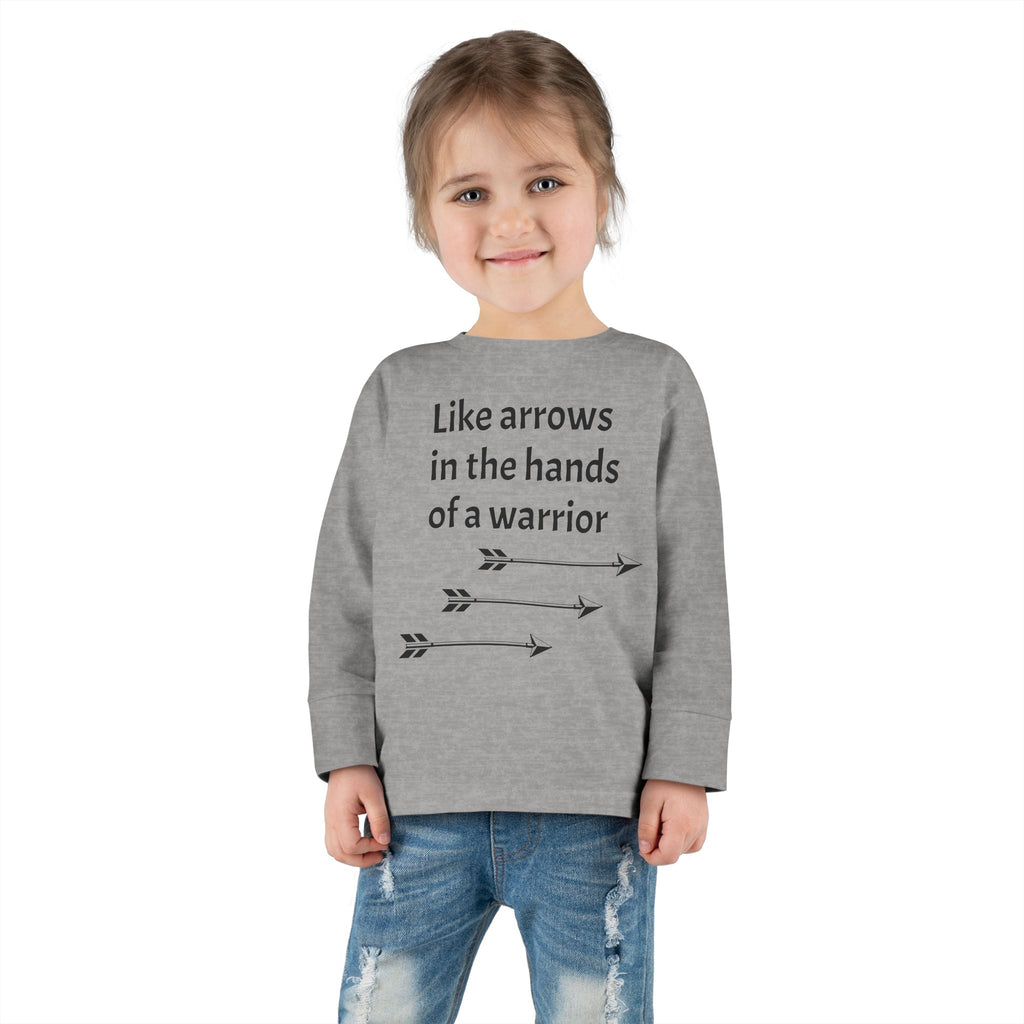 Children Are a Blessing Toddler Long Sleeve Tee — Christian Arrow Bible Verse