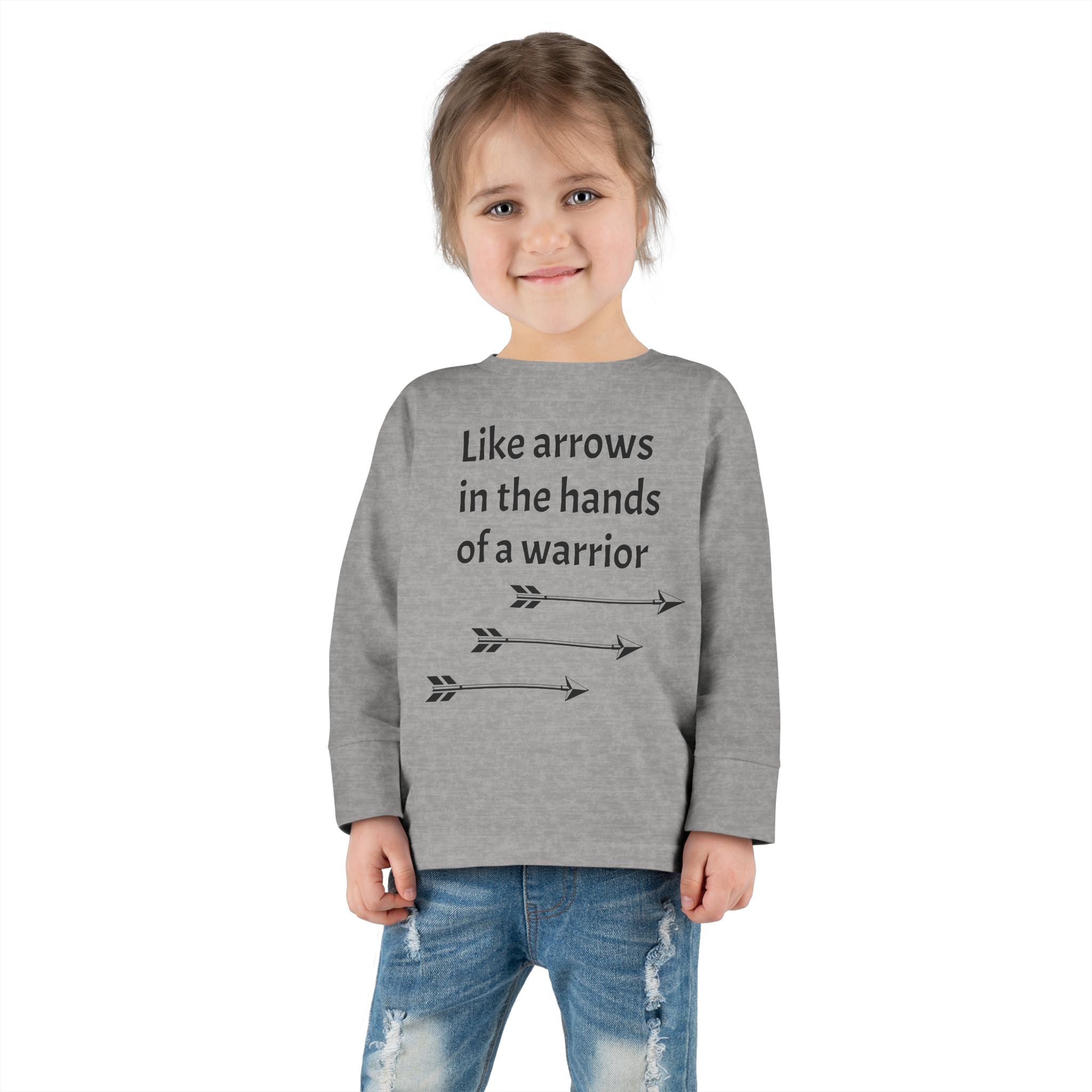 Children Are a Blessing Toddler Long Sleeve Tee — Christian Arrow Bible Verse