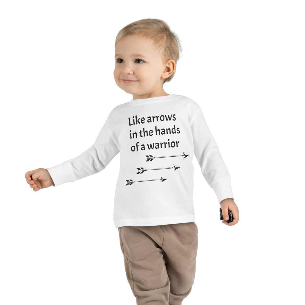 Children Are a Blessing Toddler Long Sleeve Tee — Christian Arrow Bible Verse