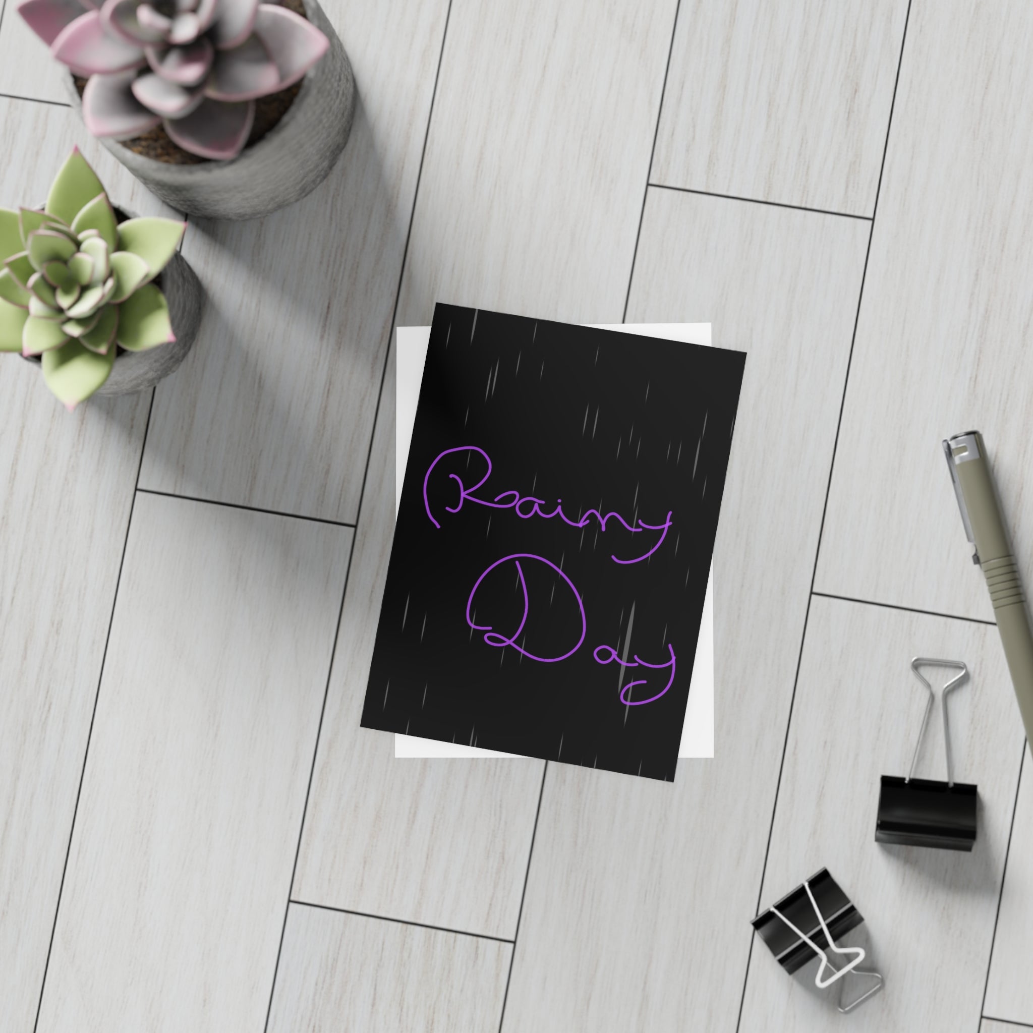 Encouragement Postcard Bundle — Child’s Rainy Day Artwork (Envelopes Included)