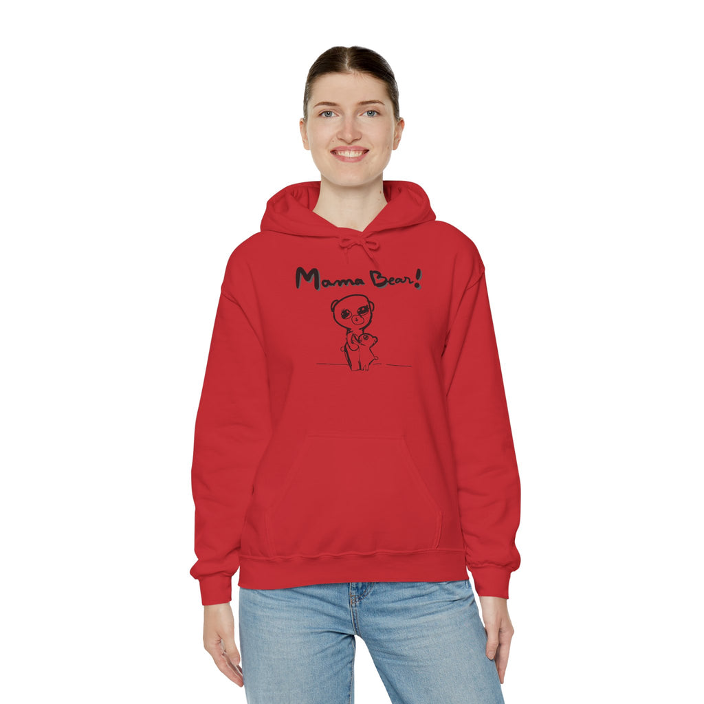 Hand-Drawn Kid Artwork Mom & Child Hoodie — Handmade Love Illustration