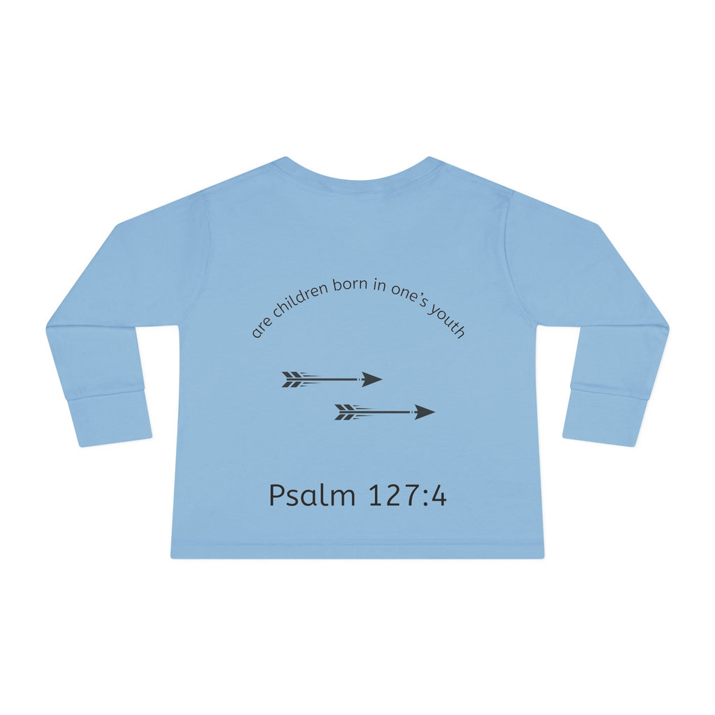 Children Are a Blessing Toddler Long Sleeve Tee — Christian Arrow Bible Verse