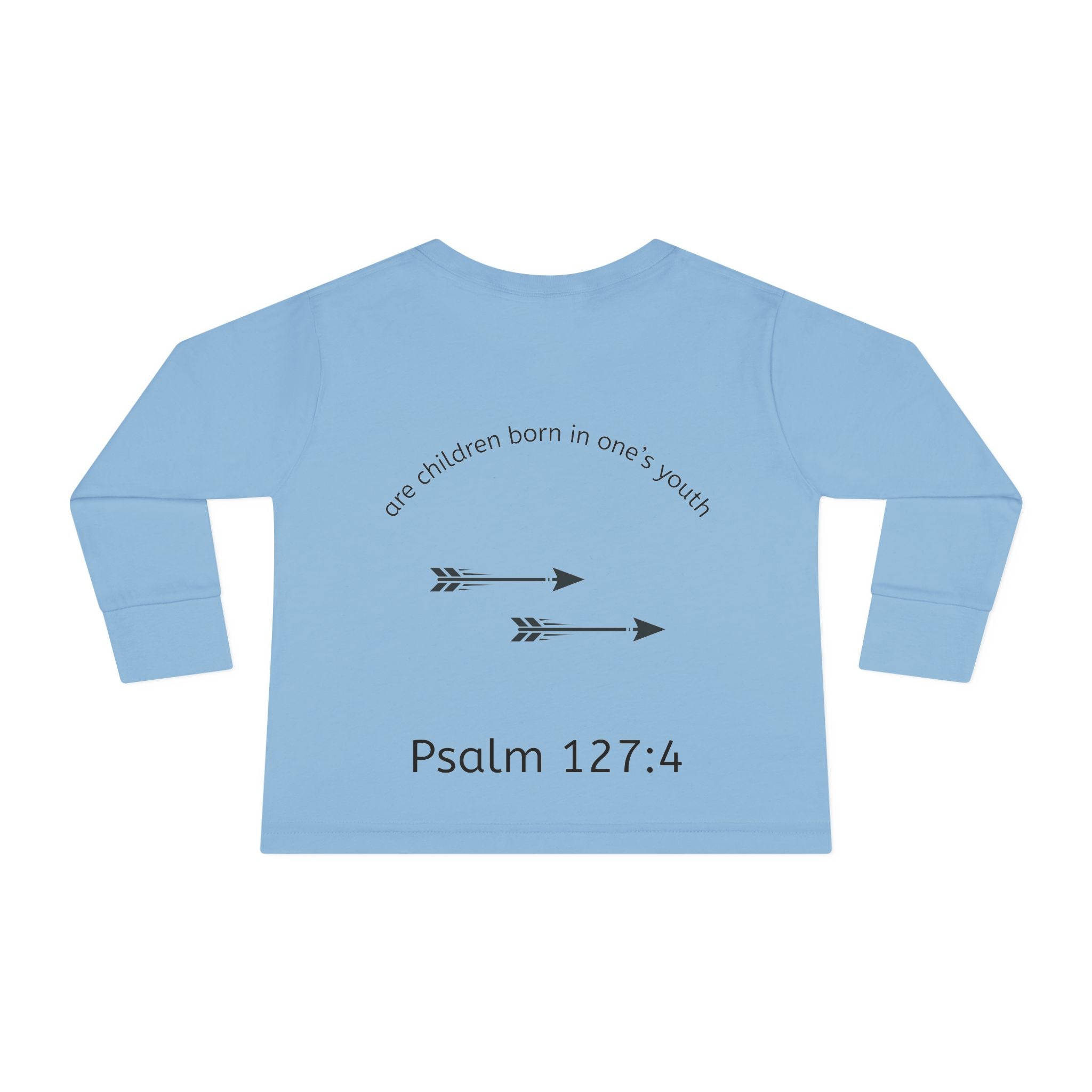 Children Are a Blessing Toddler Long Sleeve Tee — Christian Arrow Bible Verse