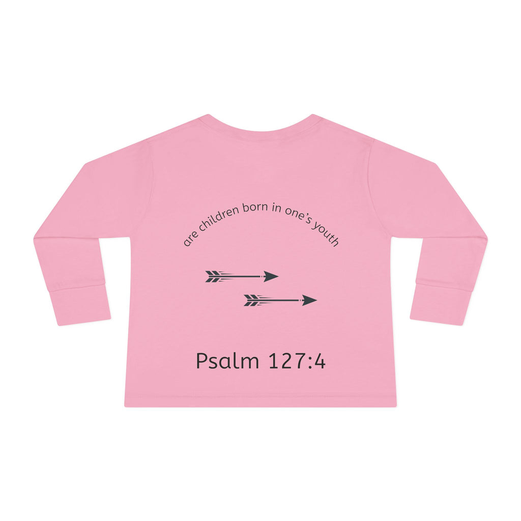 Children Are a Blessing Toddler Long Sleeve Tee — Christian Arrow Bible Verse
