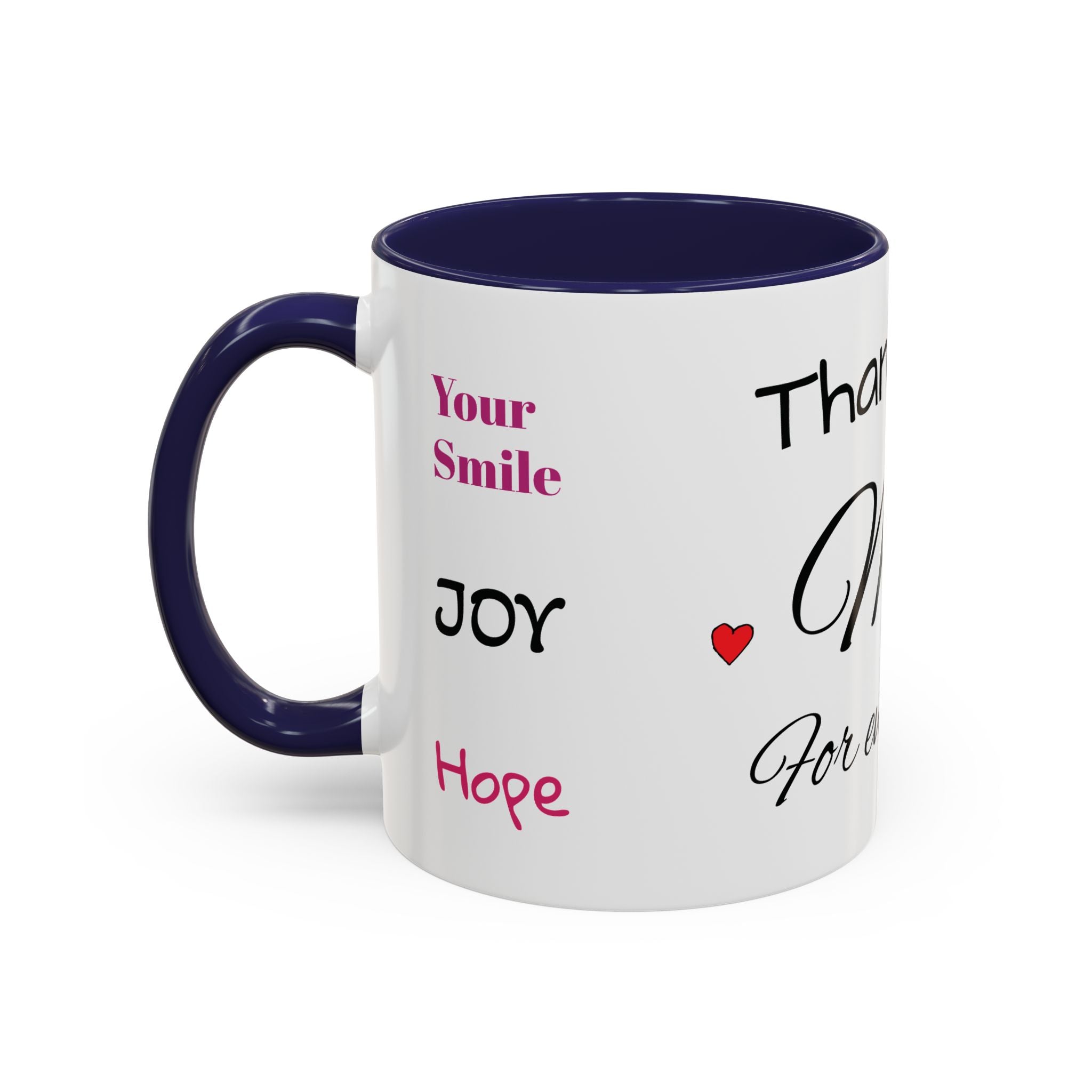 Thank You for Being My Mom - Accent Coffee Mug (11/15oz)