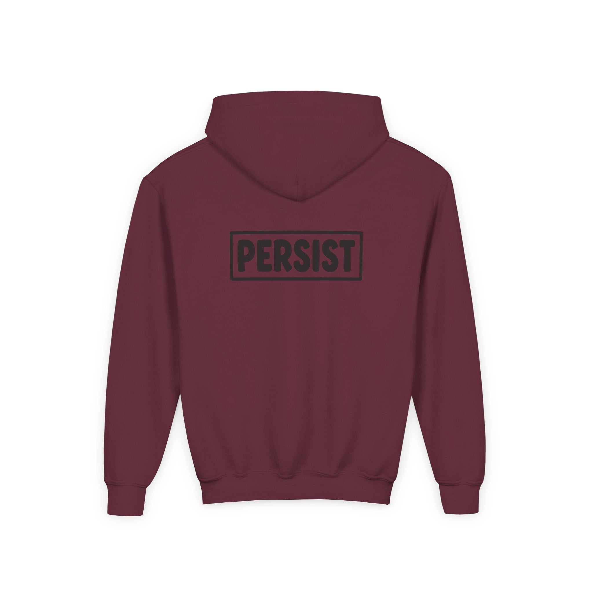Youth Hoodie — 'PERSIST' Inspirational Kids Pullover