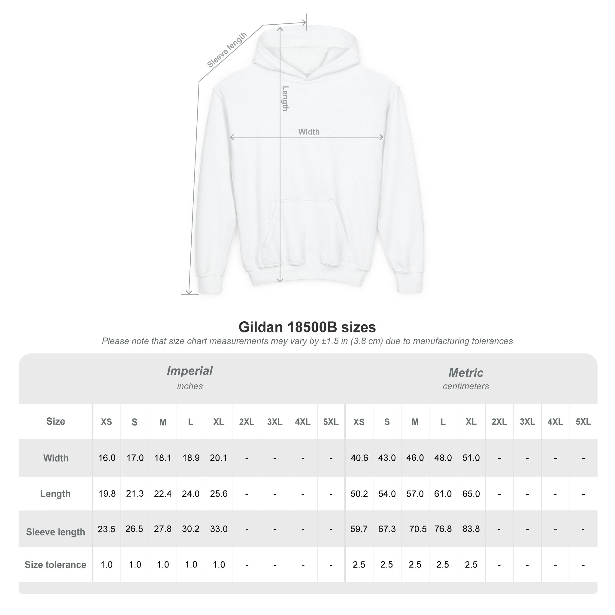 Youth Hoodie — 'PERSIST' Inspirational Kids Pullover