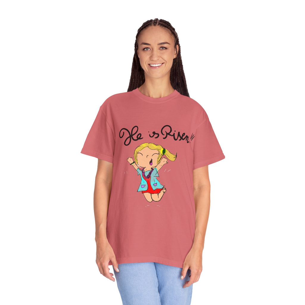 Kids' Hand-Drawn Easter T-Shirt — He Is Risen | P.O.P