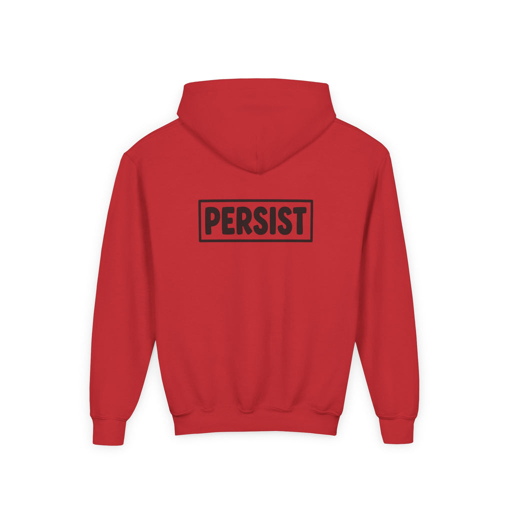 Youth Hoodie — 'PERSIST' Inspirational Kids Pullover