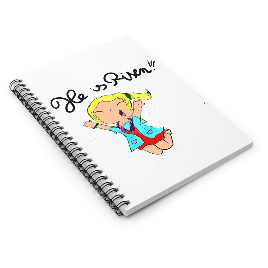 Spiral Notebook — "Jesus Is Risen" Kids' Illustrated Ruled Journal