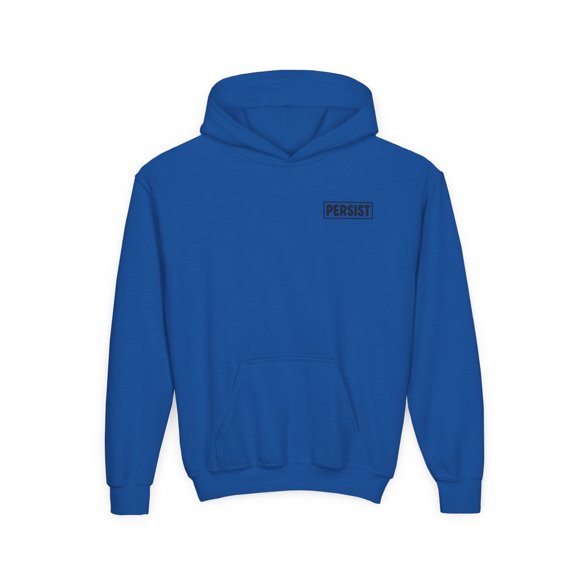 Youth Hoodie — 'PERSIST' Inspirational Kids Pullover