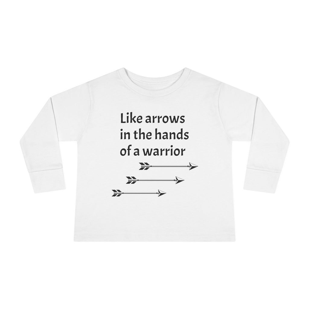 Children Are a Blessing Toddler Long Sleeve Tee — Christian Arrow Bible Verse