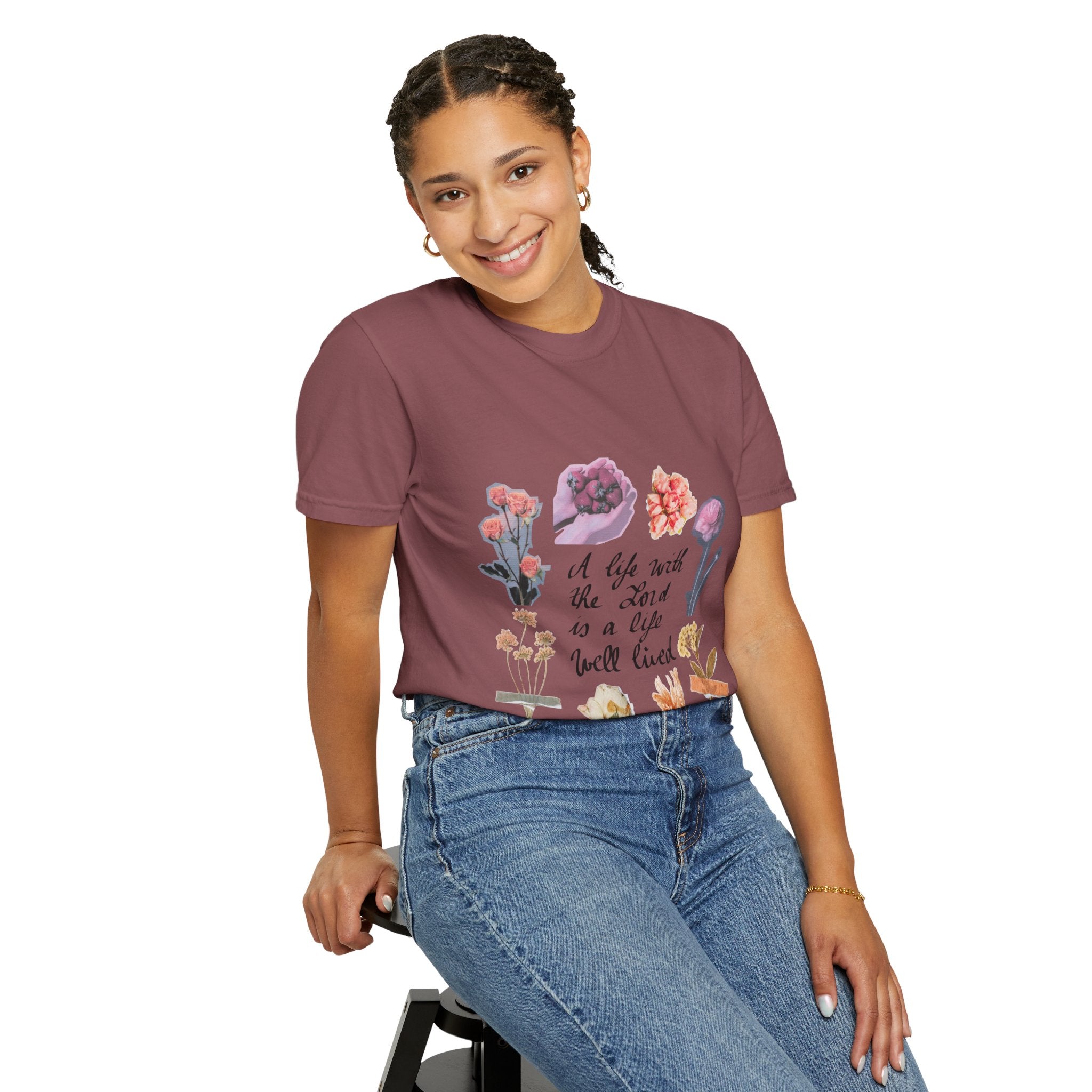 Christian Floral T-Shirt — Faith-Inspired Floral Tee