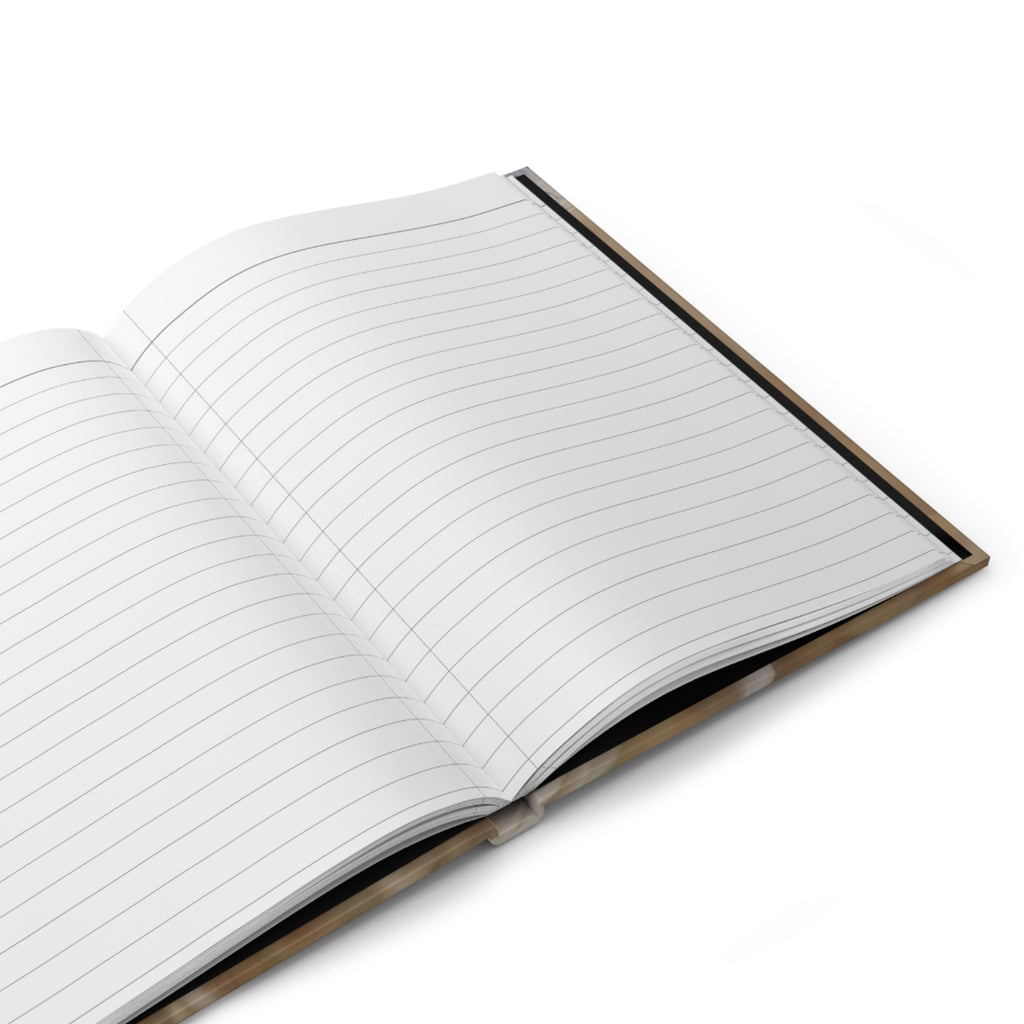Delicate Blue Butterfly Hardcover Journal — Matte Nature Writing Notebook