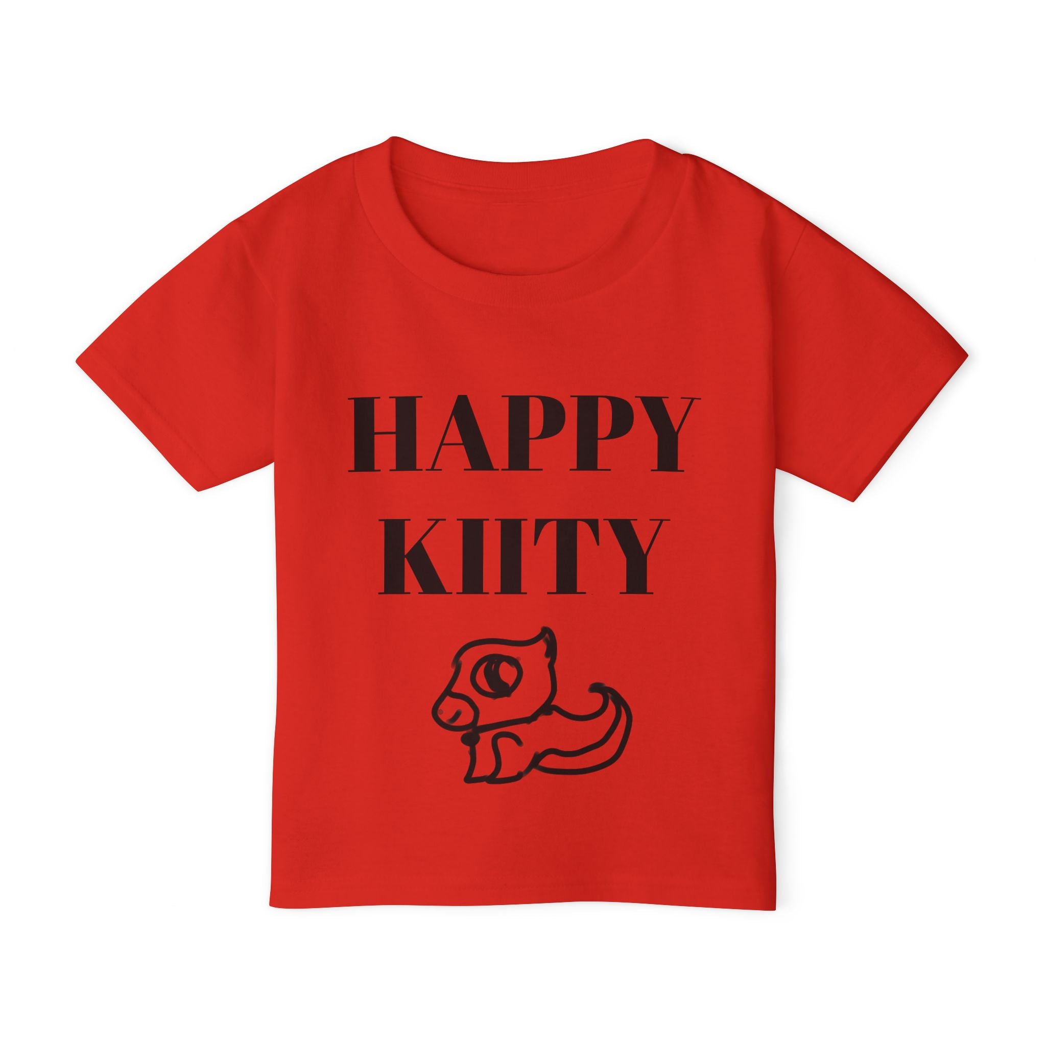 Kids' T-Shirt — Hand-Drawn Cat Art by 8-Year-Old
